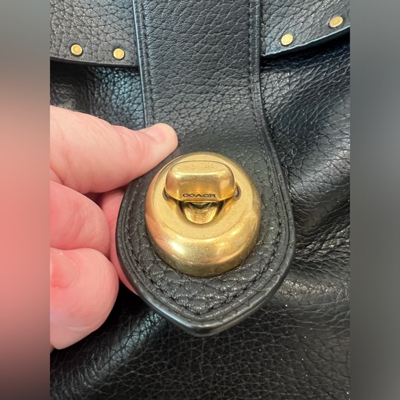 Coach 1941 Page 27 Crossbody/shoulder bag Rivets Black Leather style 31929 - Picture 7 of 10